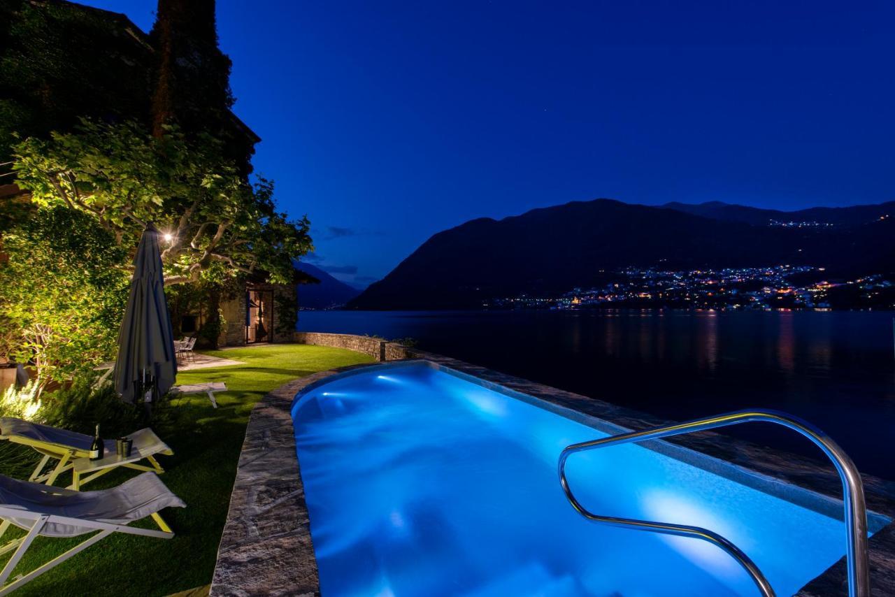 Villa La Filanda -Pieds Dans L'Eau On Lake Como- Brienno Extérieur photo