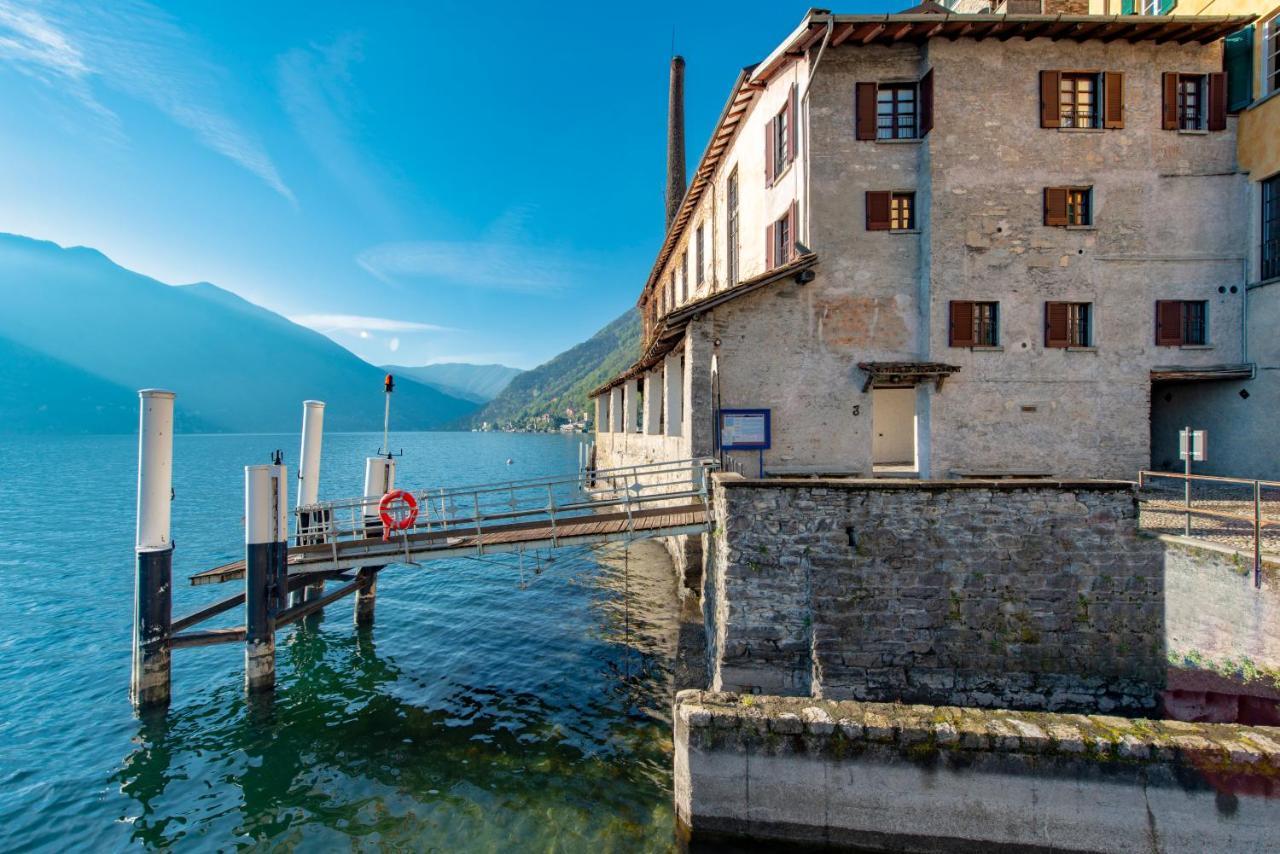 Villa La Filanda -Pieds Dans L'Eau On Lake Como- Brienno Extérieur photo