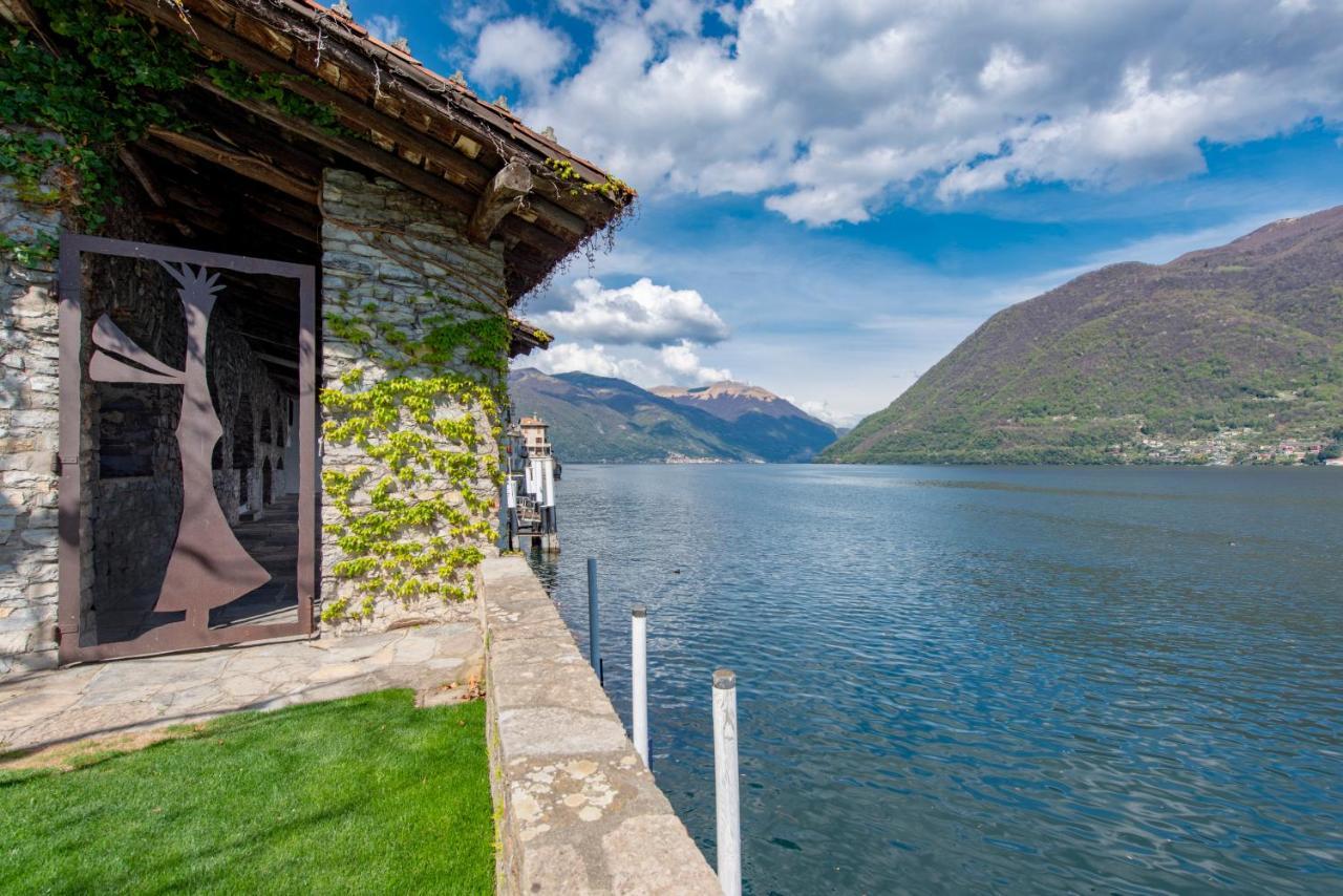 Villa La Filanda -Pieds Dans L'Eau On Lake Como- Brienno Extérieur photo