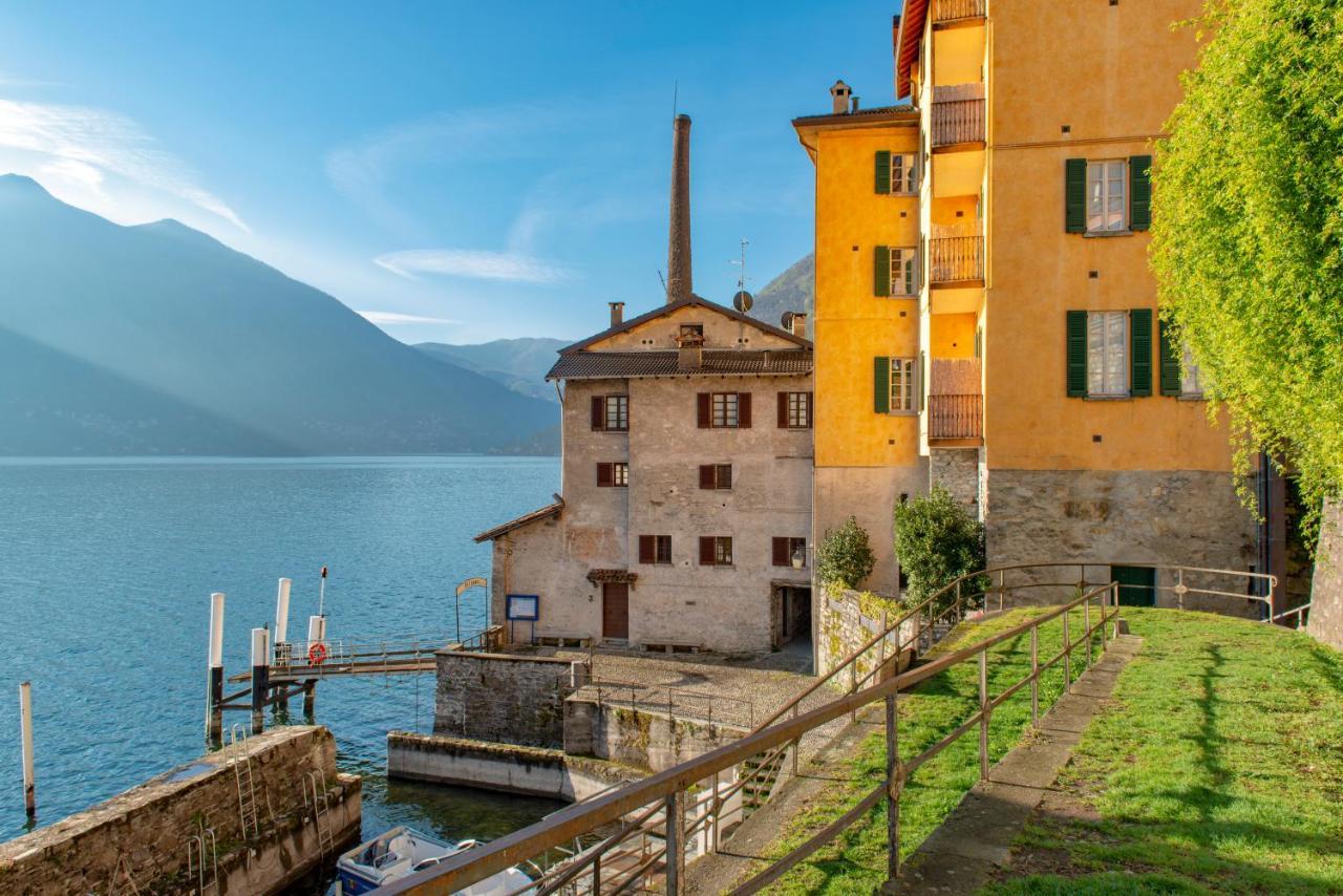 Villa La Filanda -Pieds Dans L'Eau On Lake Como- Brienno Extérieur photo