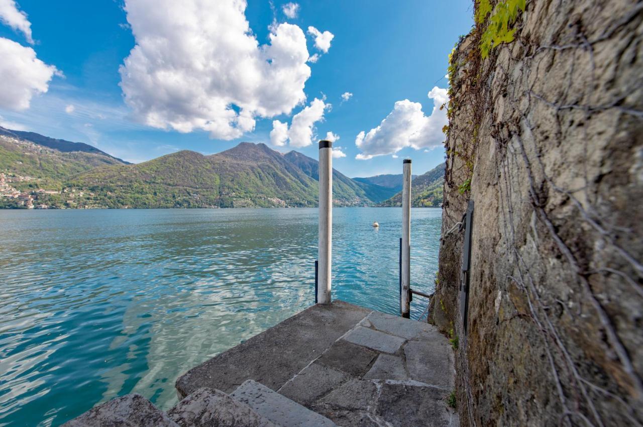 Villa La Filanda -Pieds Dans L'Eau On Lake Como- Brienno Extérieur photo