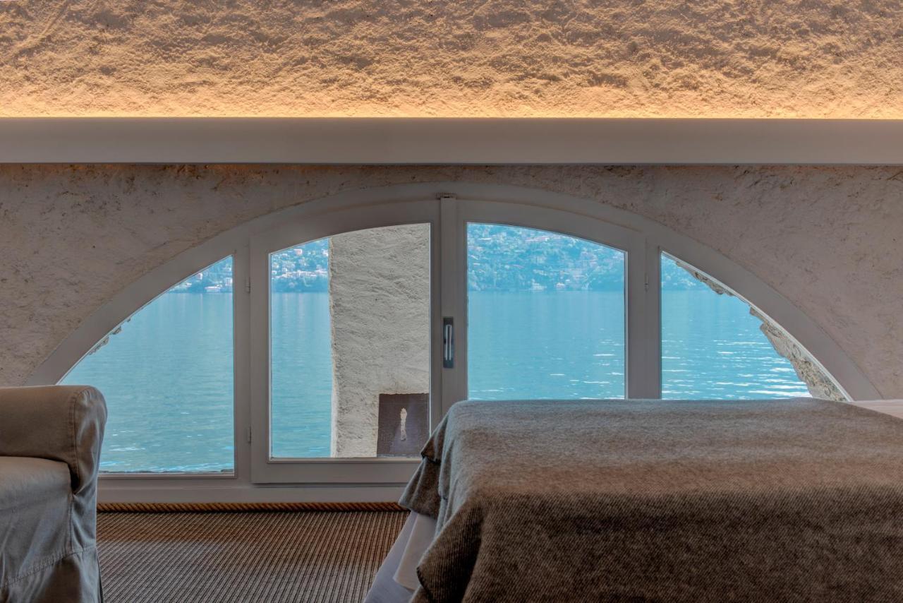 Villa La Filanda -Pieds Dans L'Eau On Lake Como- Brienno Extérieur photo