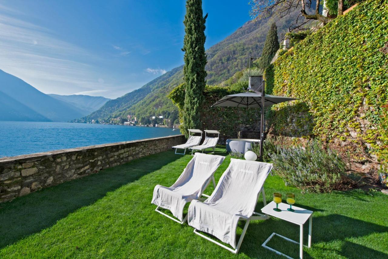 Villa La Filanda -Pieds Dans L'Eau On Lake Como- Brienno Extérieur photo
