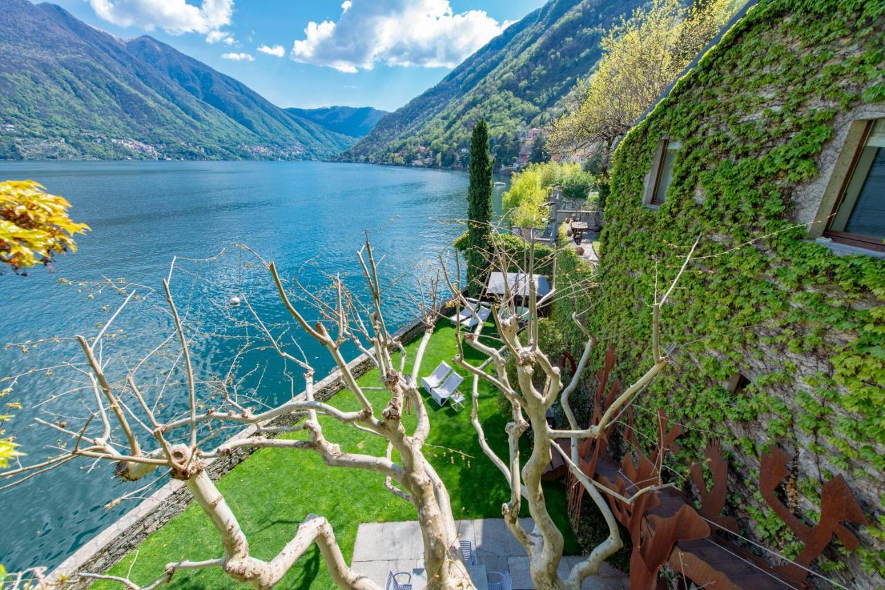 Villa La Filanda -Pieds Dans L'Eau On Lake Como- Brienno Extérieur photo