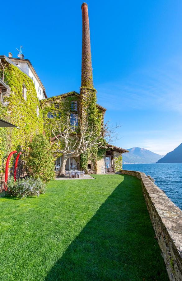 Villa La Filanda -Pieds Dans L'Eau On Lake Como- Brienno Extérieur photo